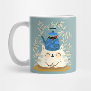 Cat and pot Mug